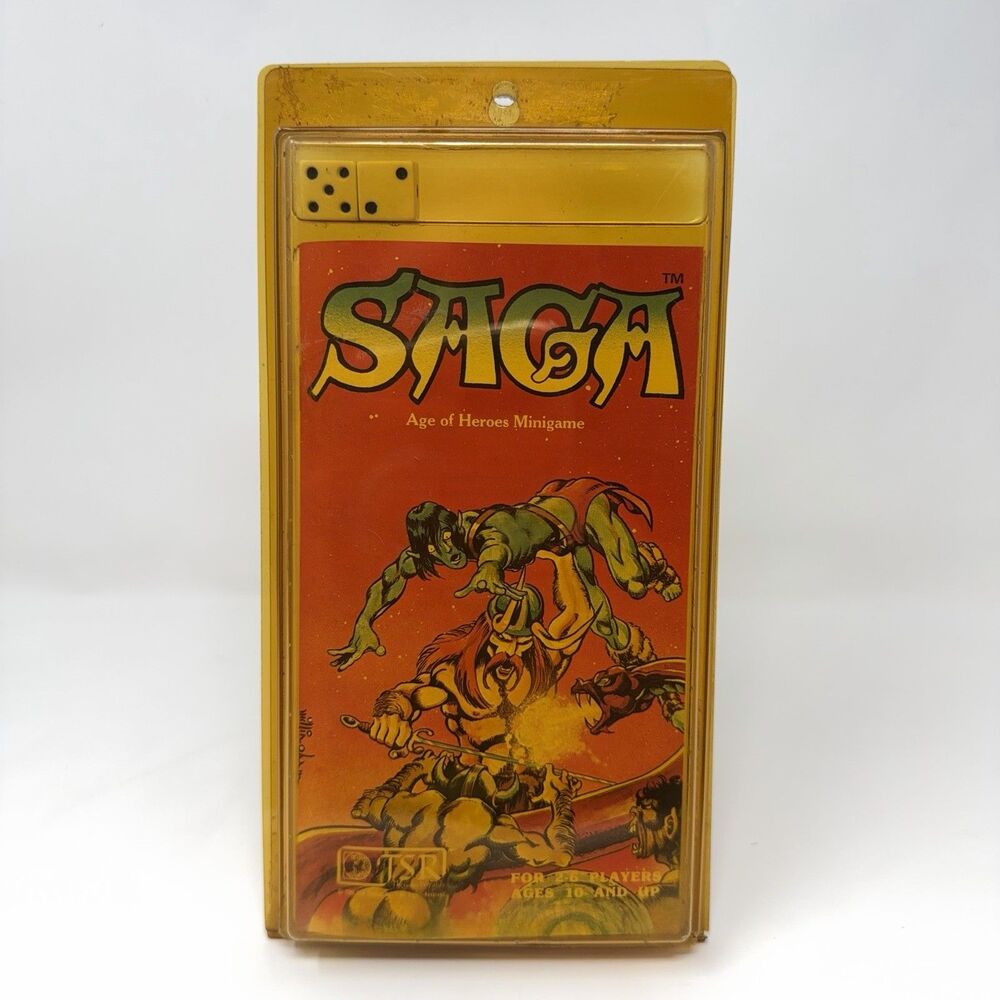 Saga Age of Heroes TSR 4006 1981 Minigame Steve Marsh New Old Stock Clamshell
